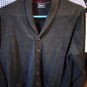 Neiman Marcus Men's Merino wool/Acrylic shawl collar cardigan Size Medium